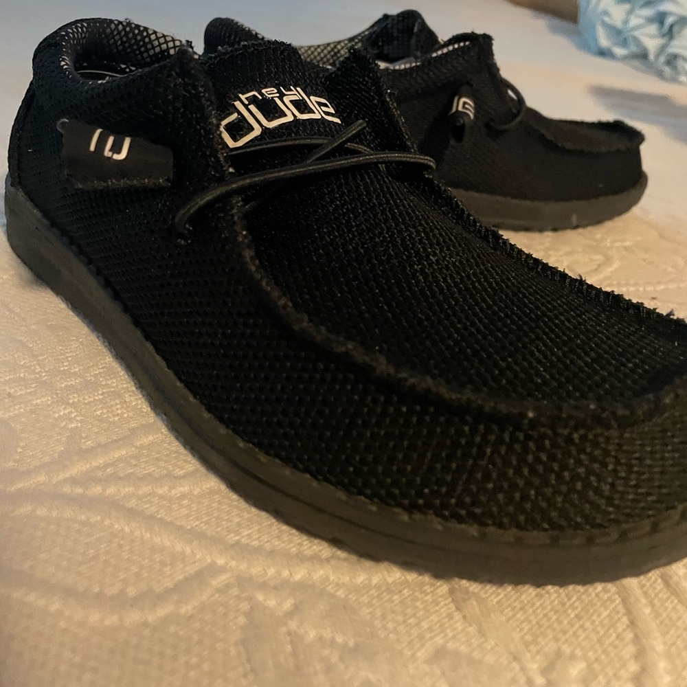 Black hey dude shoes